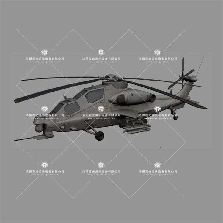 吉利武装直升机3D模型